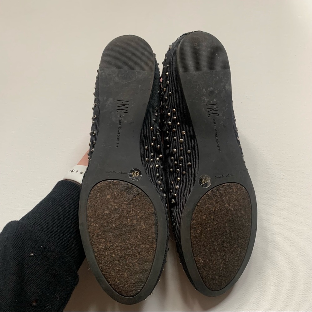 INC Rhinestone Flats in Black - Picture 3 of 6